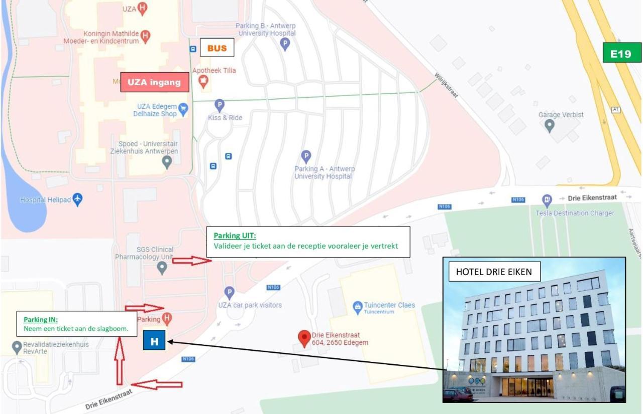 Hotel Drie Eiken Едегем Екстер'єр фото